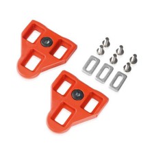XLC PD-X04 Cleatset Pedalplatte rot für Klickpedale passend für Look-Pedale 9°