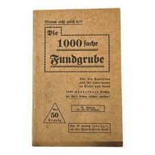 Antikes Buch - Die 1000 fache Fundgrube 1939