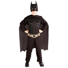 BATMAN KOSTÜM KINDER # Halloween Karneval Umhang Overall Maske Fledermaus Held