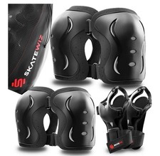 SKATEWIZ Protektoren Set Schoner - Inliner Schützer 6 Teile Größe L - UNBENUTZT