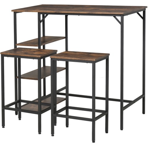 Homcom bartisch set - bartisch-set, stehtisch