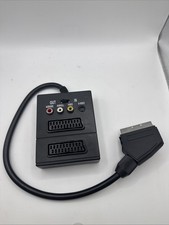 SCART Cinch S-Video Verteiler Adapter IN/OUT mit Schalter 4-polig VHS DVD TV