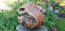  Teakholz Kugel Skulptur