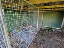 Hundezwinger mit Dach, 3er Anlage, ca. 6 x 4 Meter