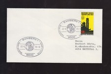 Sonderbriefumschlag 1000 Jahre Bamberg 1978 mit Marke und 2 Stempel