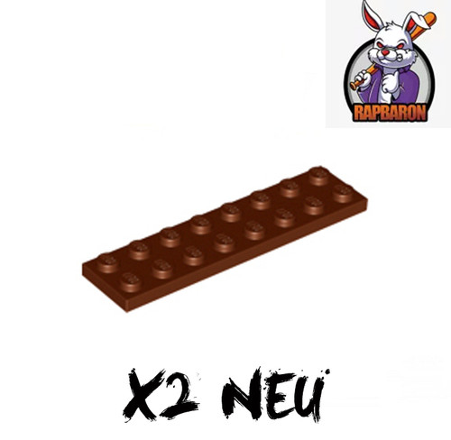 Lego 2x 2x8 bauplatte - ●,