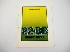 Prospekt Brochure Ruston-Bucyrus 22-RB Heavy Duty Crane Dragline Raupenkran
