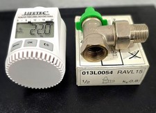 Danfoss Eck-Ventil 013L0054 RAVL 15 +  Thermostat LIFETEC MD1246