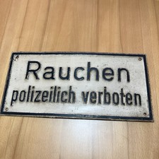 Altes Blechschild Rauchen