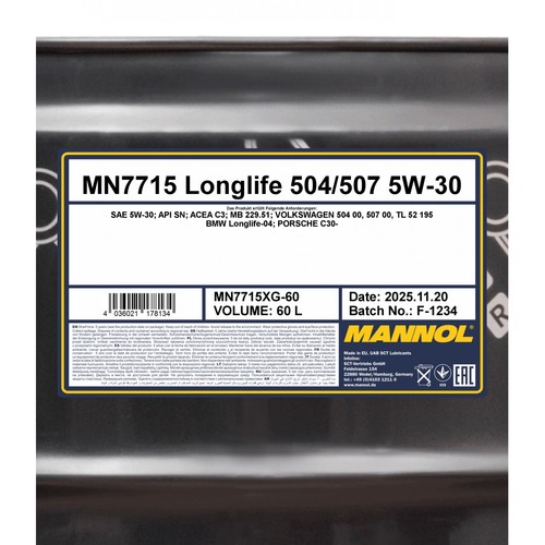 Mannol 7715 longlife - mannol, 504/507