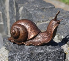 Bronzefigur braune Schnecke