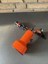 Alte Klemmlampe, Lampe, Regallampe Schreibtischlampe, 70er Jahre Vintage, orange