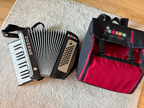 Hohner kiddy akkordeon rot - rot, mit