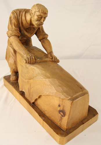 Historische holzfigur der - historische,