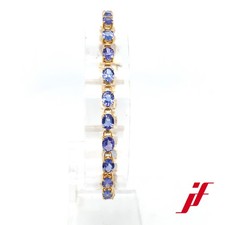 Armband  750/- Gelbgold mit 23 Tansaniten