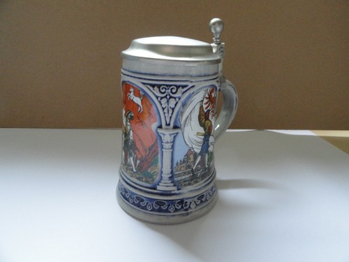 Gerz steingut bierkrug ritter - steingut, (ritter