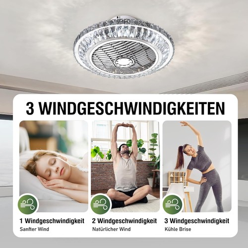 Siber moderne fan deckenlampe - moderne,