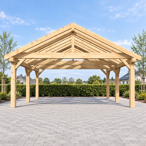Doppelcarport satteldach - doppelcarport,