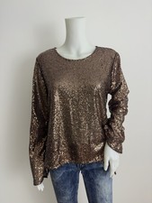 Mango Pailletten Shirt Gr. L