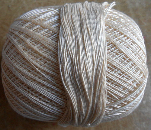 Feines häkelgarn uni - uni, beige