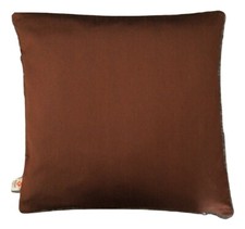 Braun Dupionseide Kissenbezug