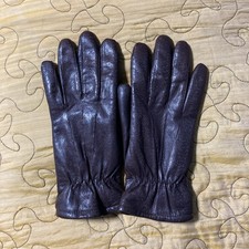 Braune Lederhandschuhe Gr 7,5