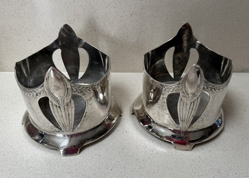 Paar jugendstil versilberte - jugendstil,