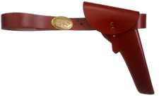 Bürgerkrieg Kavallerie Leder US Taillengürtel mit Lederholster Rechtshandzug 