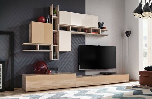 Anbauwand wohnwand wohnzimmer - anbauwand,