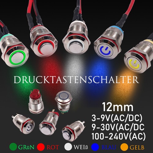 Metal druckschalter 12mm - druckschalter,