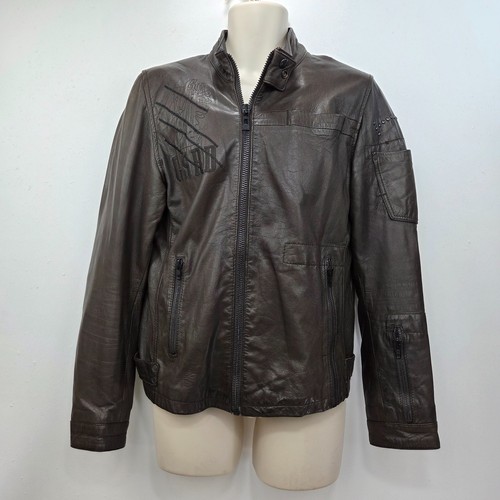 Star raw 100 lederjacke - 100%,