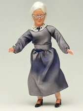 Caco -- Oma --  Biegepüppchen Puppenhaus Puppenstube 1:12 dollhouse doll