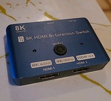 HDMI Switch Ultra HD 8K mit 60Hz/4K, 120Hz 2x In, 1x Out - Bi-Direction Switch