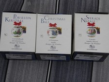 3 x Hutschenreuther Weihnachtskugel Schiffe Flugzeuge Autos Rennwagen Mini 2005