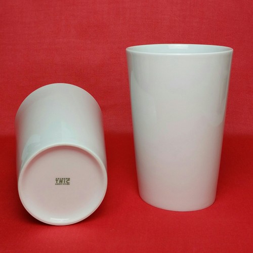 Arzberg tric weiß vase - tric, 2x