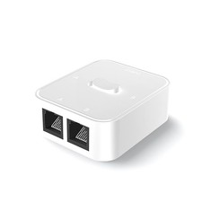2X(1 Stück 2 Port RJ45 LAN