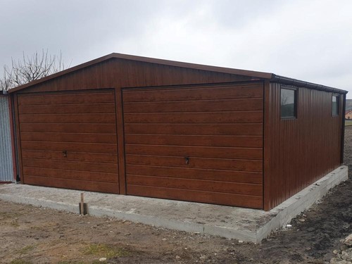 Blechgarage 7x7m farbe - in,