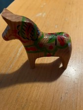 Dala Pferd, Vintage, Handarbeit, Holzpferd, Schweden, Handbemalt