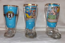 3 Glasstiefel Bierstiefel Berlin Sprüche ca. 0,25l