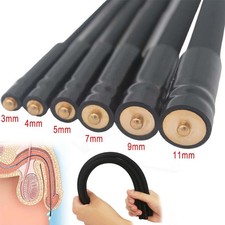 Männer Silikon E-Stim Prinzenzepter Harnröhren Edelstahl Penisplug Dilatator DE