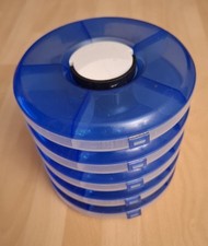 Kleinteilemagazin, Sortimentskasten, Sortierkasten, Stapelbox, stapelbar rund 