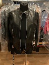 Damen lederjacke schwarz - schwarz,