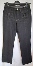Mac Gladis Jeans Jeanshose Gr. 42 schwarz-antrazit denim