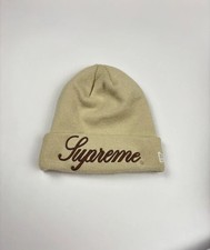 supreme new era script beanie