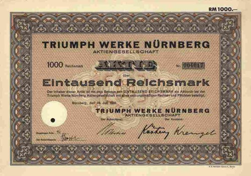 Triumph 1933 nürnberg - ag,