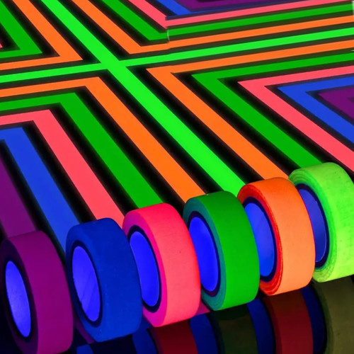 Neon klebeband stück - neon, 6