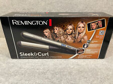 Remington Glätteisen Sleek & Curl LCD Keramik Locken abgerundete Kanten OVP Neuw