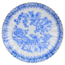 Untertasse für Kaffee Tee hoher Rand Tiefenfurt Echt Tuppack China Blau