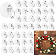 42 Stück Saugnapf 40 mm für Bad Küche mit Kunststoff-Haken transparent Saugnäpfe