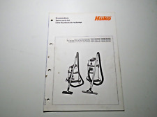 Ersatzteilliste Hako Staub-und